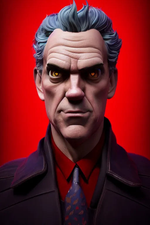 Prompt: a full character portrait of jordan peterson as the devil, the pixar adaptation, with same hairstyle, hyper detailed, digital art, trending in artstation, cinematic lighting, studio quality, smooth render, unreal engine 5 rendered, octane rendered