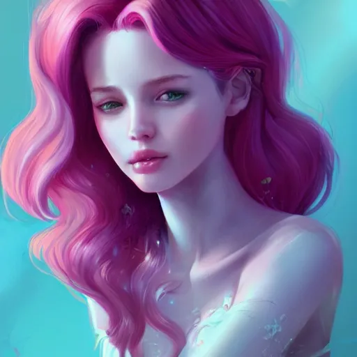 Image similar to teen girl, pink hair, gorgeous, amazing, elegant, intricate, highly detailed, digital painting, artstation, concept art, sharp focus, illustration, art by Ross tran