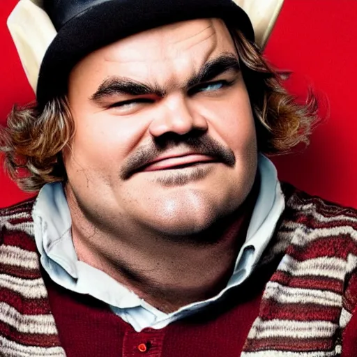 Prompt: jack black as freddy kruger