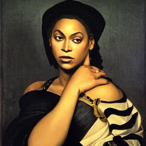 Prompt: beyonce by caravaggio