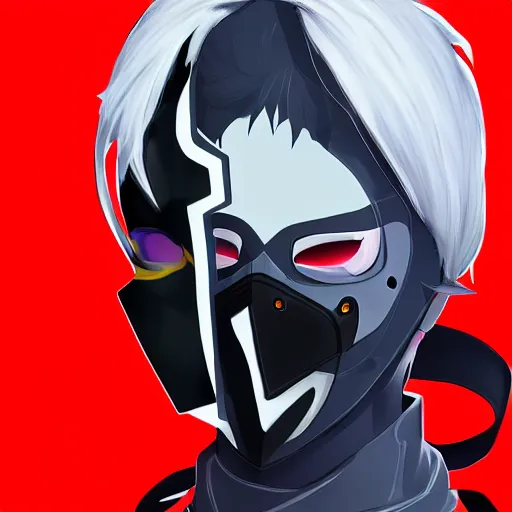 Prompt: detailed guy with mask made in persona style highly detailed high quality, 8k, smooth, art, art, detailed face, sharp focus, beautiful scene, neon,