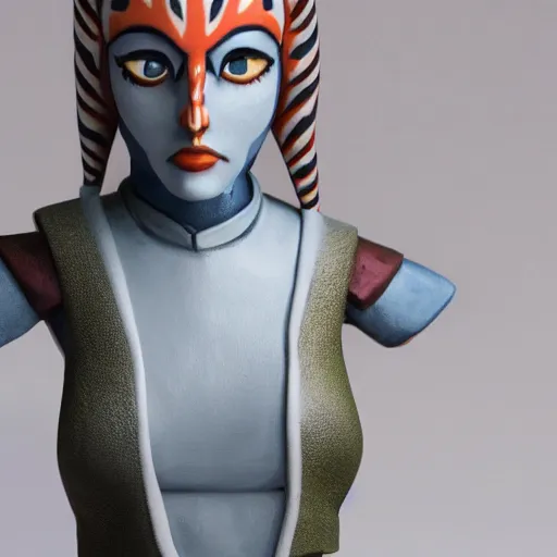Prompt: ahsoka tano, portrait bust, star wars, star wars rebels, star wars clone wars, togruta,