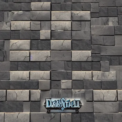 Image similar to stone tile cladding stylized texture, in the style of blizzard entertainment and world of warcraft by michael vicente, 3 dex, dylan salvalaio, unreal engine, 8 k