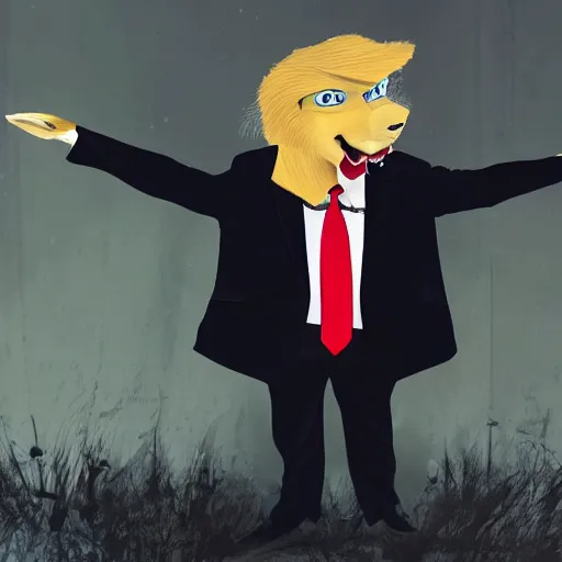 Image similar to donald trump as a furry