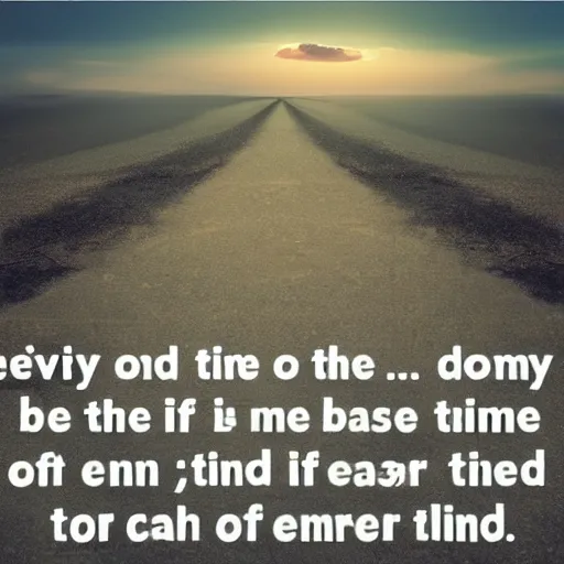 Prompt: every end of the time is another begun, surreal