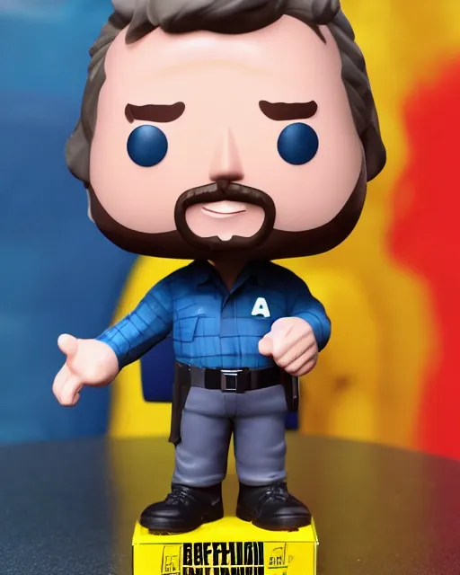 Prompt: A Tim Allen the Toolman Funko Pop. Photographic, photography