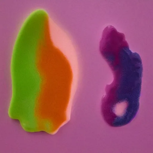 Prompt: a splash of colouful liquid in the shape of a cat