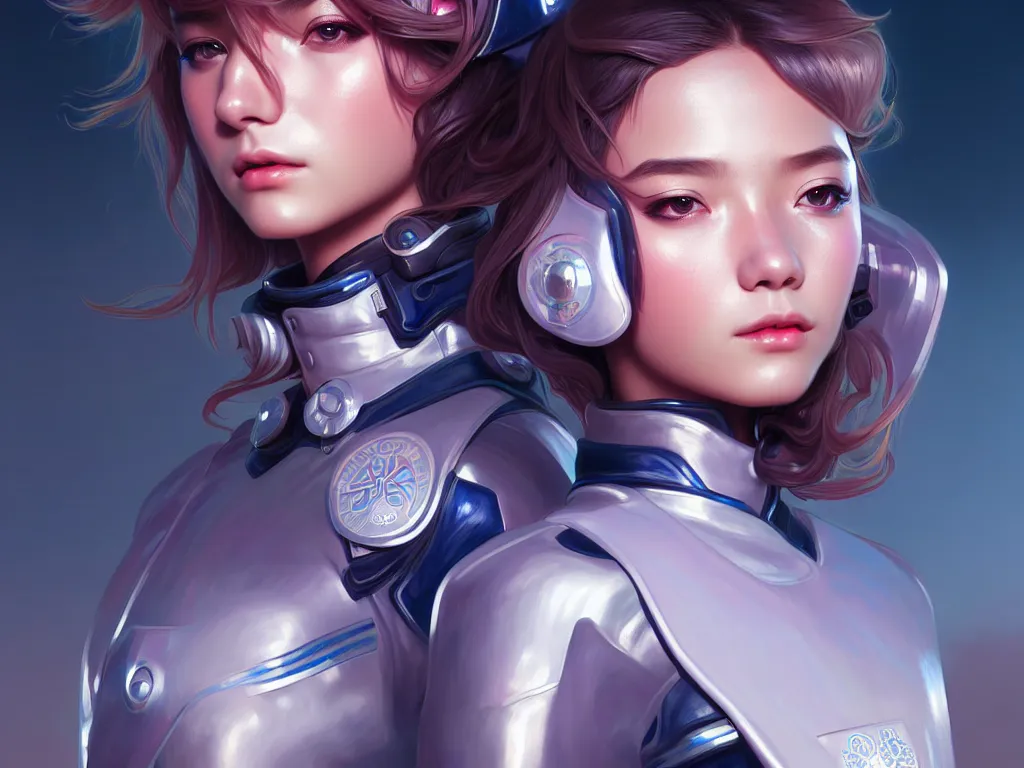 Image similar to portrait futuristic police uniform girl, at future sau paulo neon light rooftop, ssci - fi and fantasy, intricate and very very beautiful and elegant, highly detailed, digital painting, artstation, concept art, smooth and sharp focus, illustration, art by tan zi and ayanamikodon and alphonse mucha and wlop