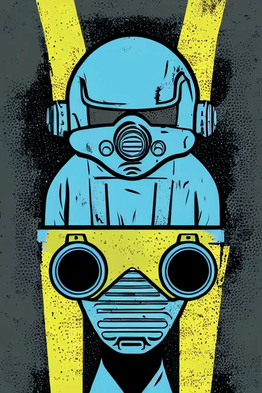 Image similar to fallout 7 6 retro futurist illustration art by butcher billy, sticker, colorful, illustration, highly detailed, simple, smooth and clean vector curves, no jagged lines, vector art, smooth andy warhol style