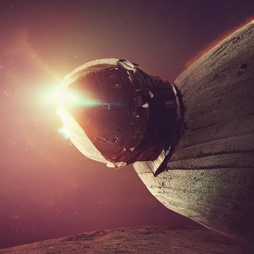 Prompt: Space ship colliding with the earth, cinematic photography, 4k, highly detailed, trending on artstation