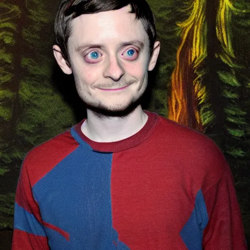 Prompt: Elijah Wood as a character in Gravity Falls