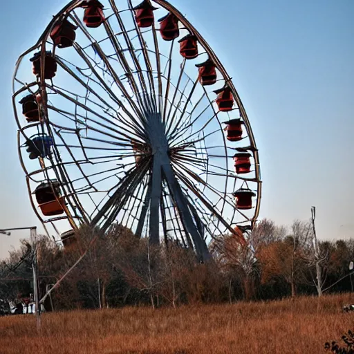 Prompt: Ferris wheel postapocalyptic