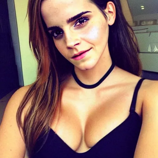 Image similar to emma watson mixed with kim kardashian