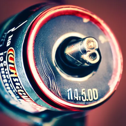 Image similar to photograph “WD40” energy drink can, HD, 8k, RED camera