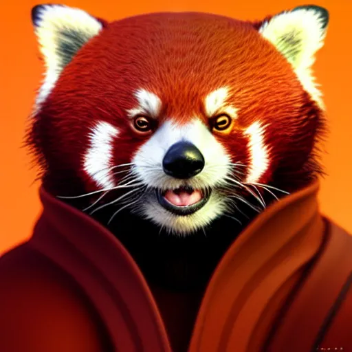 Prompt: Red Panda jedi warrior, artstation, cgsociety, award-winning, masterpiece, stunning, beautiful, glorious, powerful