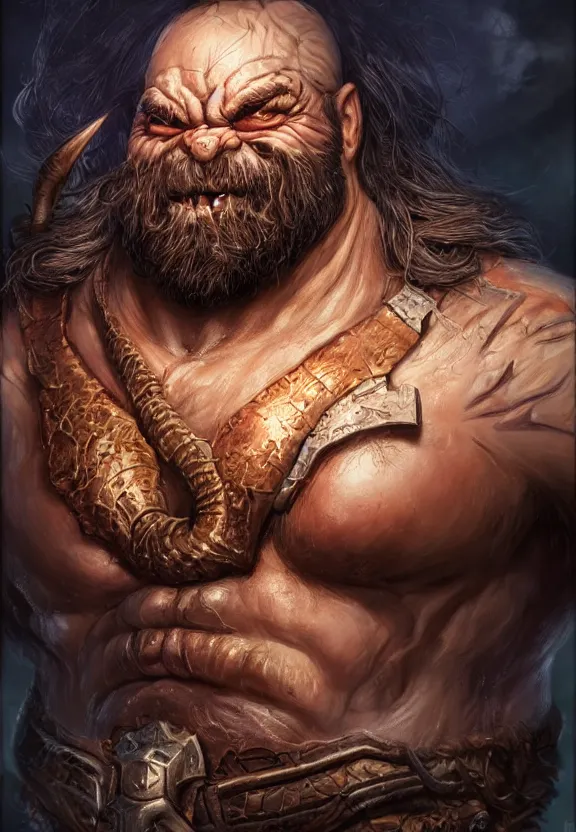 Image similar to a higly detailed airbrush full body shot and face portrait painting of a grim brute male dwarf male character, dynamic lighting, ambient lighting, deviantart, art by artgerm and simon bisley and karol bak