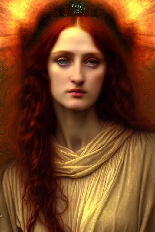 Image similar to gentle muse - priestess of the pre - raphaelites, complex, highly detailed, art station, illustration, jurgens, rutkovsky, bugro, volumetric dynamic lighting, highly detailed, cinematic lighting