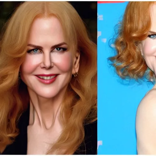 Image similar to face of tanned Spanish 30 years old Nicole Kidman