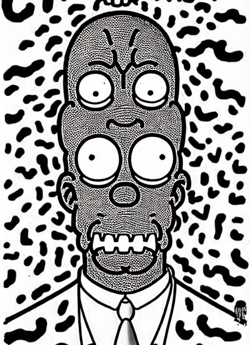 Image similar to junji ito style homer simpson, intricate, highly detailed, illustration, art by junji ito, junji ito