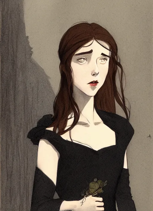 Image similar to a portrait of a pretty young lady by abigail larson