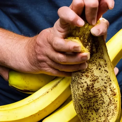 Photograph of Alex Jones slipping on a banana peel Stable Diffusion