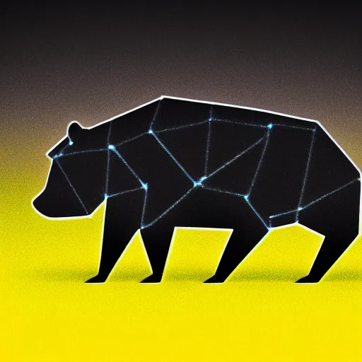 Image similar to neon low - polygon logo of a capybara on a black background, dramatic lighting, 8 k, ultra hd, crisp