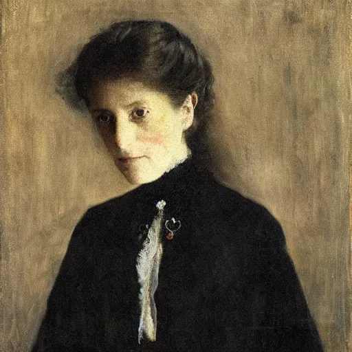 Prompt: portrait of a ghost by alfred stevens