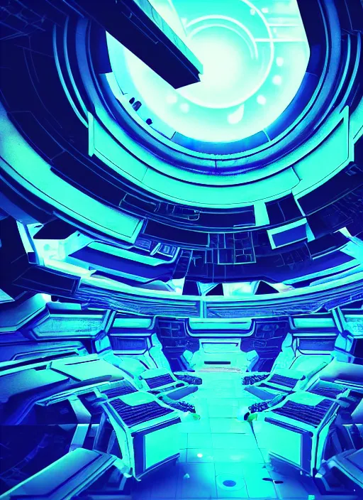 Image similar to futuristic space station 3 d concept art, cinematic lighting, glitch art pixel sorting, intricate details, octane rendering, trending on artstation, featured on behance