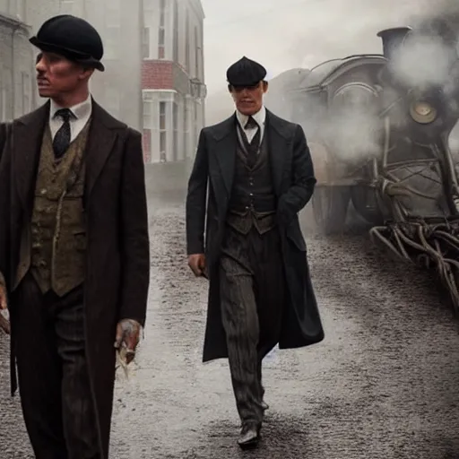 Image similar to Tom Cruise in Peaky Blinders very detail 4K quality super realistic