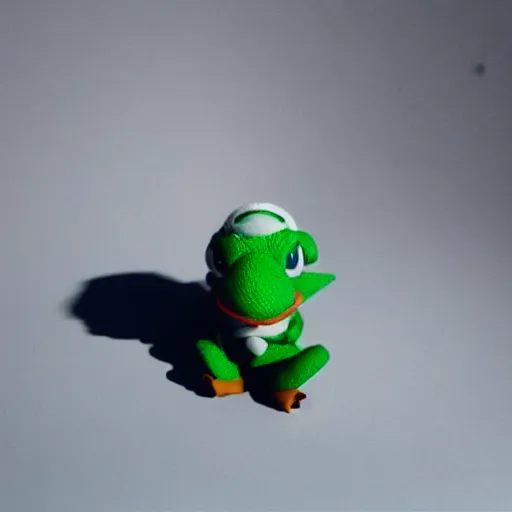 Image similar to a photo of real life yoshi, kodak single use camera photography