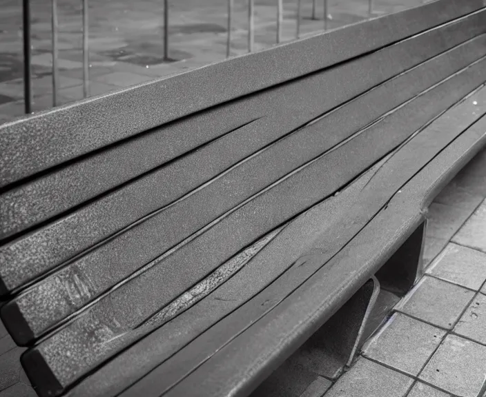 Prompt: 4 k hd, high detail photograph of a bench in paris, shot with sigma f / 4. 2, 2 5 0 mm sharp lens, wide shot, volumetric lighting, high level texture render, unreal engine