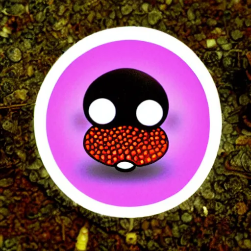 Image similar to cute fly agaric with eyes sticker