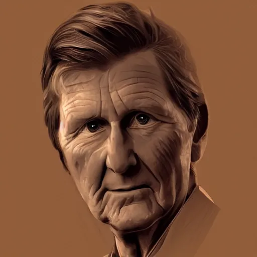 Image similar to portrait of Steve Spurrier in the style of Benjamin Bader, sharp, highly detailed, realistic face, digital art, epic, fantasy, artstation