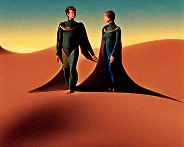 Image similar to aesthetics of dune by frank herbert and david lynch