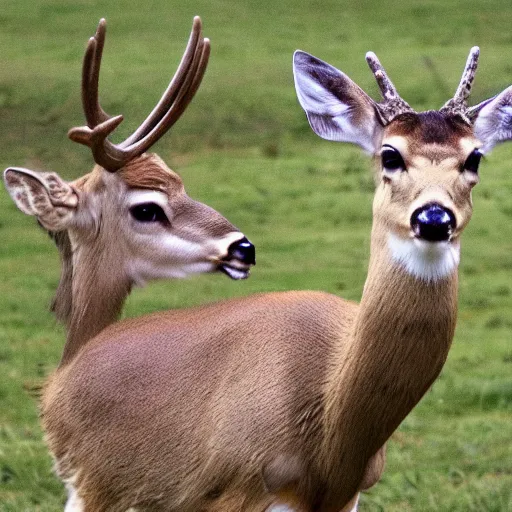 Prompt: annoyed deer who has just read something annoying