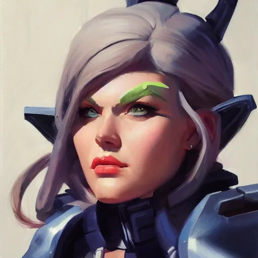 Prompt: greg manchess portrait painting of alice zuberg as overwatch character, medium shot, asymmetrical, profile picture, organic painting, sunny day, matte painting, bold shapes, hard edges, street art, trending on artstation, by huang guangjian and gil elvgren and sachin teng