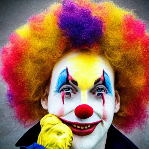 Image similar to chris pray as a clown