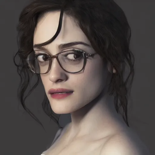 Prompt: jewish Emmy Rossum, realistic, photo studio, HDR, 8k, trending on artstation