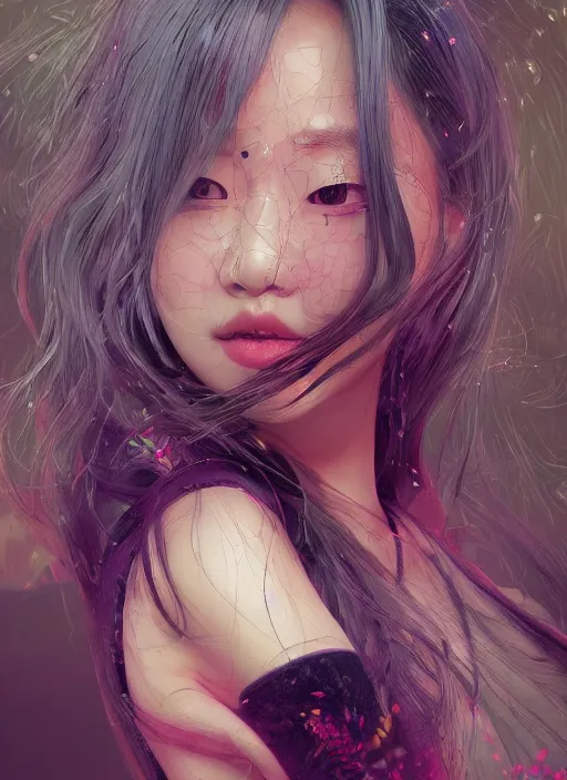 Prompt: jennie kim, kpop, hyper detailed, digital art, trending in artstation, cinematic lighting, studio quality, smooth render, unreal engine 5 rendered, octane rendered, art style by klimt and nixeu and ian sprigger and wlop and krenz cushart