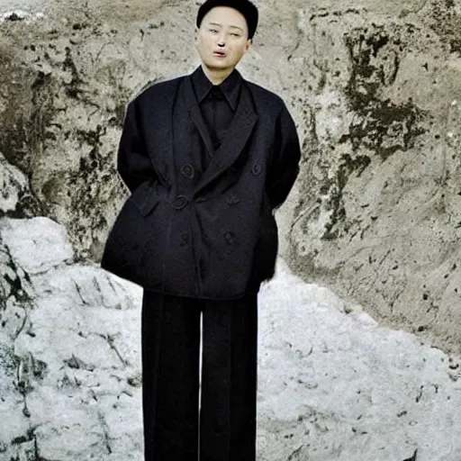 Image similar to !dream (((((The North Korean))))) necromancer!!!!!!!!!!, portrait, !!!!!!!!!fashion photography!!!!!!!, by Juergen Teller