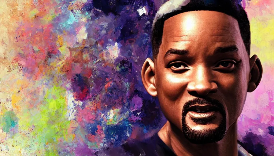 Image similar to will smith paint by various artists, hyperdetailed, artstation, cgsociety, 8 k