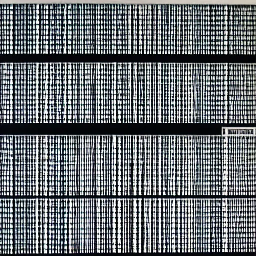 Prompt: artwork by ryoji ikeda