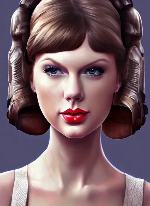 Image similar to Taylor Swift as Princess Leia in Star Wars, intricate, elegant, highly detailed, centered, digital painting, artstation, concept art, smooth, sharp focus, illustration