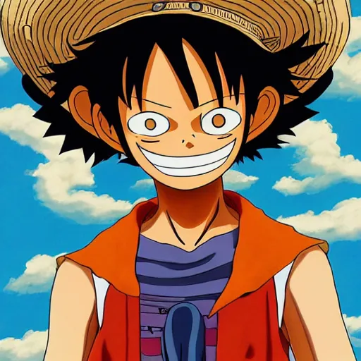 luffy in the style of studio ghibli, an ultrafine | Stable Diffusion ...