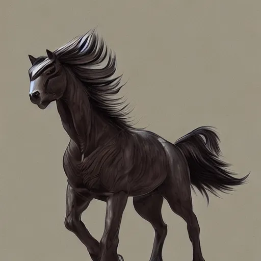 Image similar to stallion, Trending on Artstation, Hiroaki Tsutsumi style