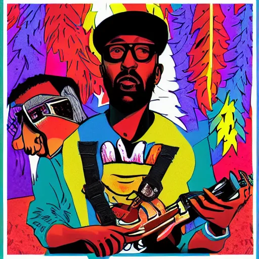 Image similar to pinata album art, madlib, freddie gibbs