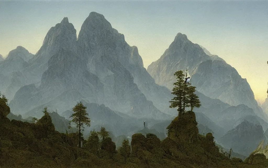 Image similar to berchtesgaden by caspar david friedrich