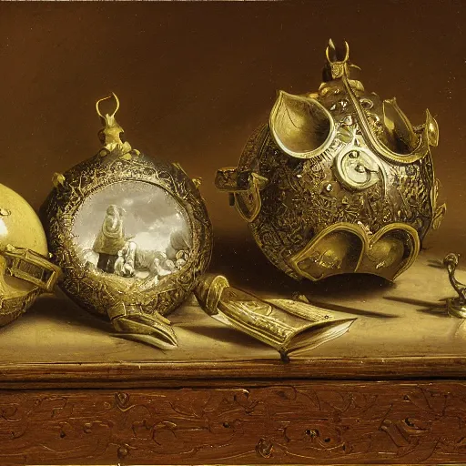 Image similar to detailed painting of a product design, filigree ornaments, andreas achenbach,