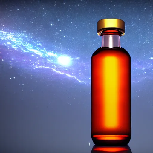 Image similar to the entire universe in a bottle, 8K octane render