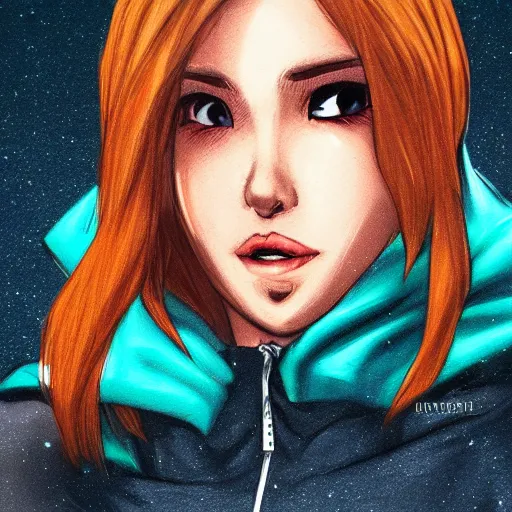 Image similar to winter superhero character portrait inspired by Artgerm,